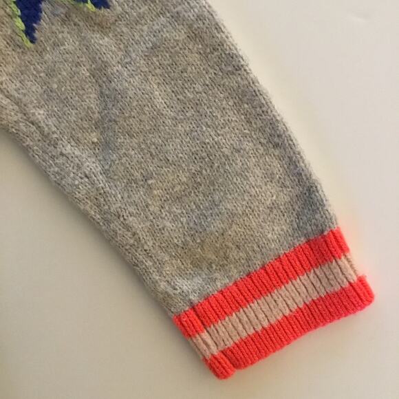 Kids Star Pattern Cardigan - Gray and Pink - Picture 6 of 6